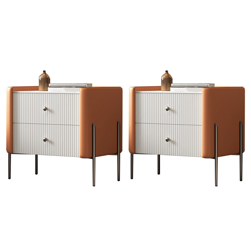 Accento moderno tavolo da comodino stoccaggio del comodino in pietra con gambe