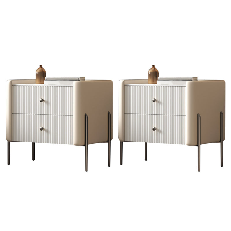 Accento moderno tavolo da comodino stoccaggio del comodino in pietra con gambe