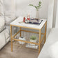 Open Storage Bed Nightstand Contemporary Night Table for Bedroom Gold 1 Piece Genuine Marble Clearhalo 'Bedroom Furniture' 'furn' 'furn_night_stand' 'Furniture' 'night_stand' 'Nightstands' 7216722