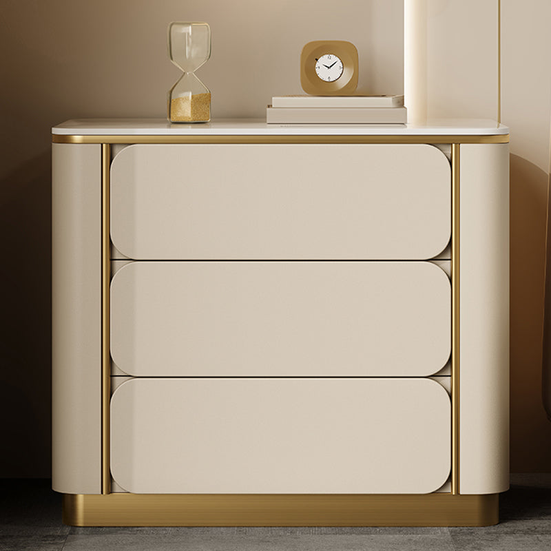 Stein am Nachtschrank Klassiker Glambett Nachttisch mit 3 Schubladen