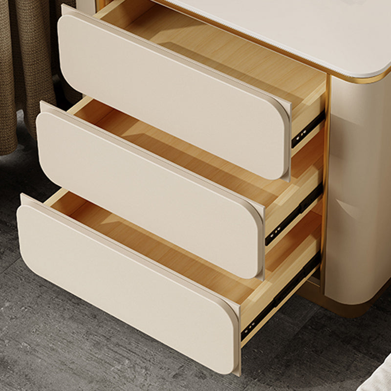 Stein am Nachtschrank Klassiker Glambett Nachttisch mit 3 Schubladen