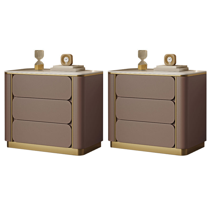 Stein am Nachtschrank Klassiker Glambett Nachttisch mit 3 Schubladen