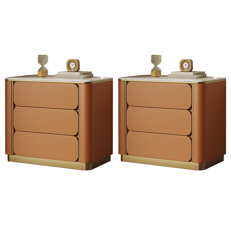 Stein am Nachtschrank Klassiker Glambett Nachttisch mit 3 Schubladen