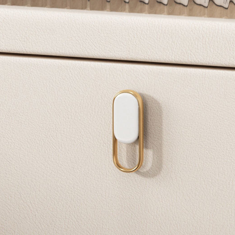 Comodino moderno per tavolini da notte in pietra con gambe per camera da letto