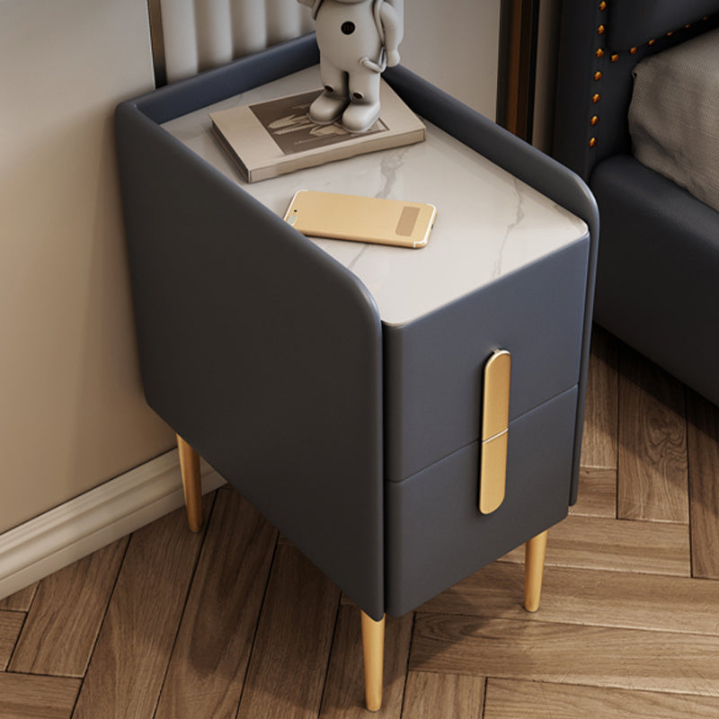 Stone Bedside Cabinet Classic Glam Bed Nightstand with Drawers Clearhalo 'Bedroom Furniture' 'furn' 'furn_night_stand' 'Furniture' 'night_stand' 'Nightstands' 7216808