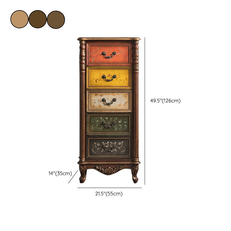 Traditional Vertical Lingerie Chest Rubber Wood Storage Bachelor Chest for Bedroom Clearhalo 'Bedroom Furniture' 'Dressers & Chests' 'dressers_chests' 'furn' 'furn_dressers_chests' 'Furniture' 7216873