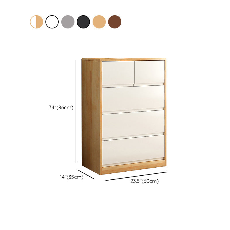 Moderne Dessous Brust Gummi Holzstorage Brustkommode für Schlafzimmer