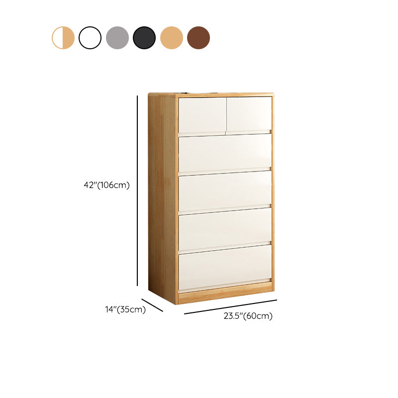 Moderne Dessous Brust Gummi Holzstorage Brustkommode für Schlafzimmer