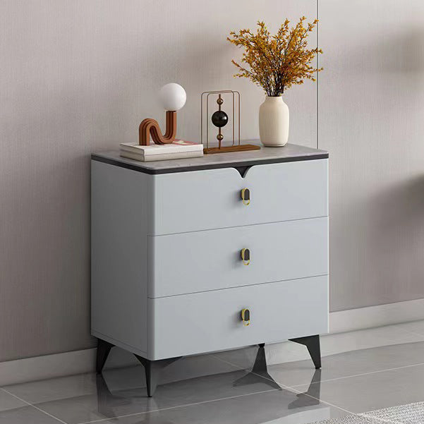 Contemporary Storage Chest Stone Dresser with 3/4/5/6/8 Drawers , 15.6 Inch Width 24"L x 16"W x 30"H Light Gray Clearhalo 'Bedroom Furniture' 'Dressers & Chests' 'dressers_chests' 'furn' 'furn_dressers_chests' 'Furniture' 7216977