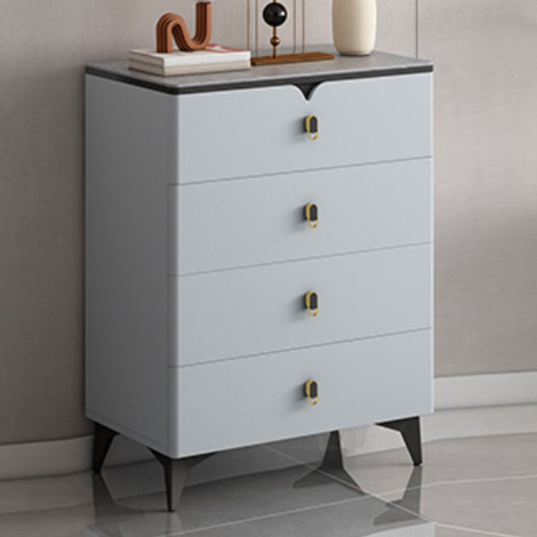 Contemporary Storage Chest Stone Dresser with 3/4/5/6/8 Drawers , 15.6 Inch Width 24"L x 16"W x 37"H Light Gray Clearhalo 'Bedroom Furniture' 'Dressers & Chests' 'dressers_chests' 'furn' 'furn_dressers_chests' 'Furniture' 7216979