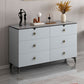 Contemporary Storage Chest Stone Dresser with 3/4/5/6/8 Drawers , 15.6 Inch Width 47"L x 16"W x 33"H Light Gray Clearhalo 'Bedroom Furniture' 'Dressers & Chests' 'dressers_chests' 'furn' 'furn_dressers_chests' 'Furniture' 7216983