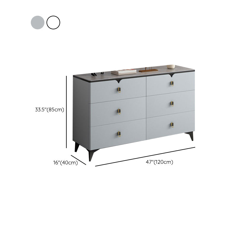 Contemporary Storage Chest Stone Dresser with 3/4/5/6/8 Drawers , 15.6 Inch Width Clearhalo 'Bedroom Furniture' 'Dressers & Chests' 'dressers_chests' 'furn' 'furn_dressers_chests' 'Furniture' 7217000