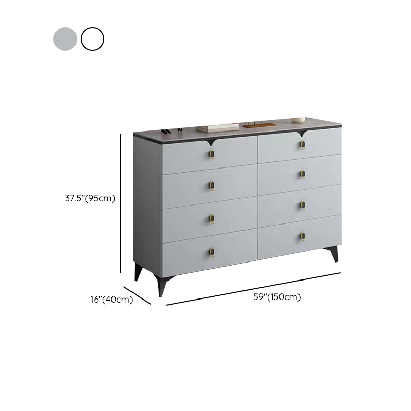 Contemporary Storage Chest Stone Dresser with 3/4/5/6/8 Drawers , 15.6 Inch Width Clearhalo 'Bedroom Furniture' 'Dressers & Chests' 'dressers_chests' 'furn' 'furn_dressers_chests' 'Furniture' 7217002