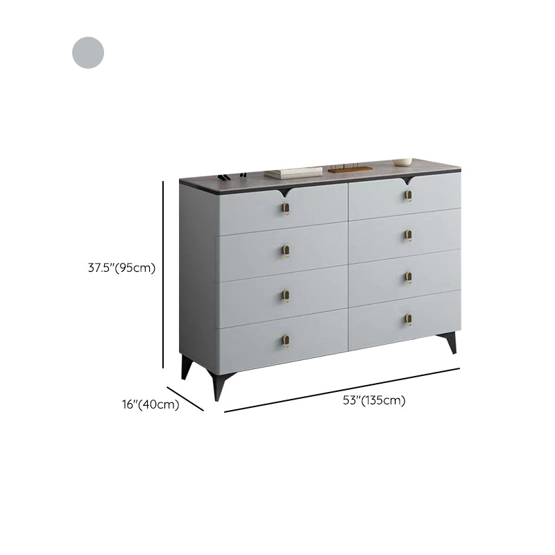 Contemporary Storage Chest Stone Dresser with 3/4/5/6/8 Drawers , 15.6 Inch Width Clearhalo 'Bedroom Furniture' 'Dressers & Chests' 'dressers_chests' 'furn' 'furn_dressers_chests' 'Furniture' 7217004