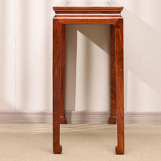 Modern Rectangular Console Table Wooden Console Sofa Table in Brown