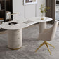 Glam Executive Desk Finition Finish Freeform Computer Bureau avec tiroirs