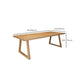 Rectangular Shaped Conference Table Wooden Writing Desk in Natural