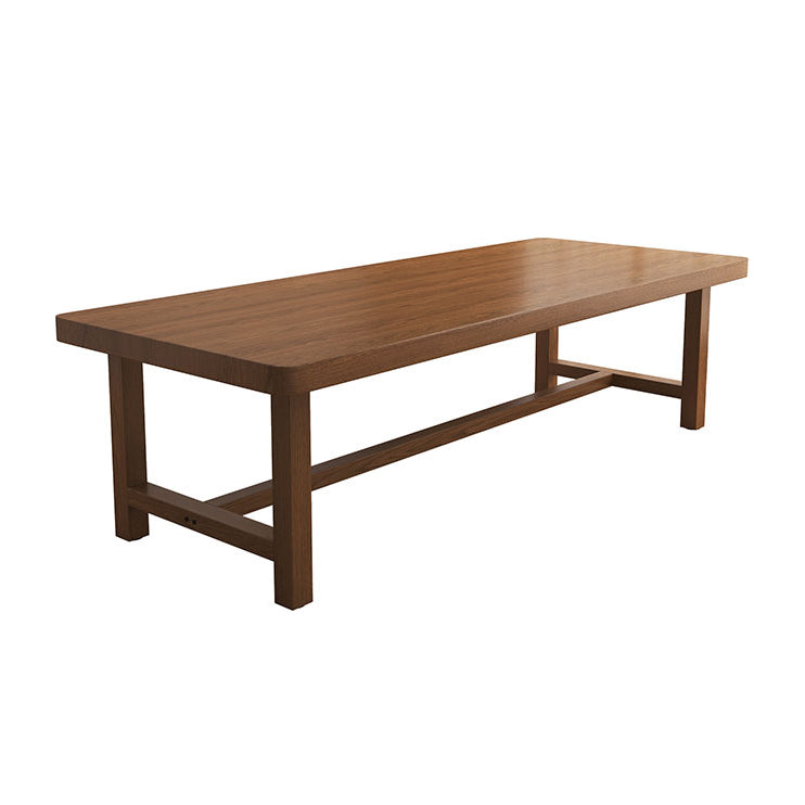 Contemporary Solid Wood Writing Desk 29.53" Tall Rectangle Office Desk with H-Shape Base Clearhalo 'furn' 'furn_office_desk' 'Furniture' 'Office Desks' 'Office Furniture' 'office_desk' 7217490