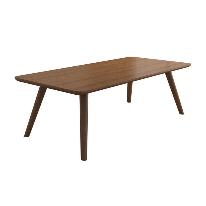 Modern Solid Wood Writing Desk Parsons Base 29.53" Tall Brown Office Desk Clearhalo 'furn' 'furn_office_desk' 'Furniture' 'Office Desks' 'Office Furniture' 'office_desk' 7217513