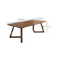 Modern Solid Wood Rectangle Writing Desk 29.53" Tall Sled Base Office Desk