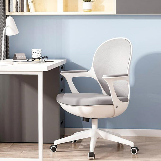 Armas fijas Silla de oficina sin angustia Silla de escritorio de altura de asiento ajustable ajustable