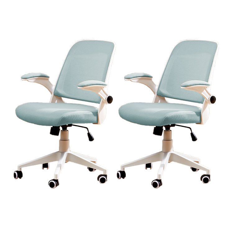 Modern Removable Arms Chair Tilt Mechanism No Distressing Ergonomic Desk Chair Blue 2 Piece Set Clearhalo 'furn' 'furn_office_chair' 'Furniture' 'Office Chairs' 'Office Furniture' 'office_chair' 7217590