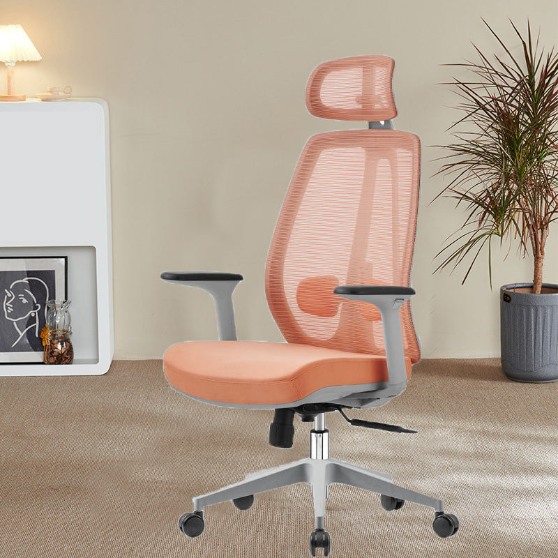 Removable Arms Office Chair Modern No Distressing Ergonomic Desk Chair with Wheels Clearhalo 'furn' 'furn_office_chair' 'Furniture' 'Office Chairs' 'Office Furniture' 'office_chair' 7217606