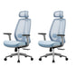 Removable Arms Office Chair Modern No Distressing Ergonomic Desk Chair with Wheels Blue 2 Piece Set Clearhalo 'furn' 'furn_office_chair' 'Furniture' 'Office Chairs' 'Office Furniture' 'office_chair' 7217607