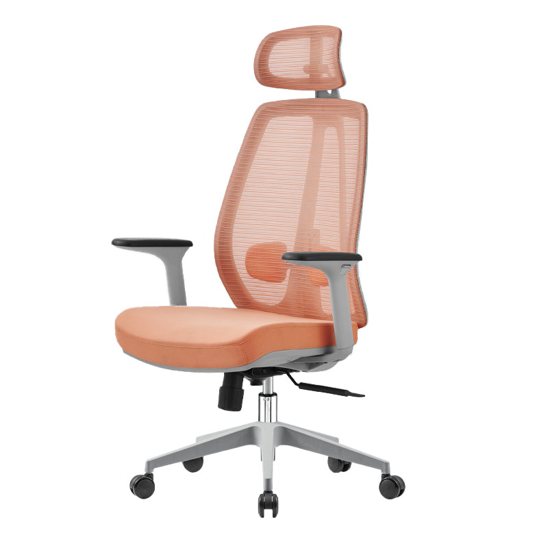 Removable Arms Office Chair Modern No Distressing Ergonomic Desk Chair with Wheels Clearhalo 'furn' 'furn_office_chair' 'Furniture' 'Office Chairs' 'Office Furniture' 'office_chair' 7217612