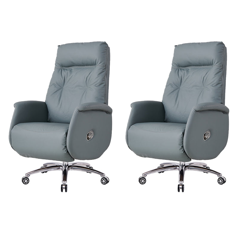 Moderner armloser Bürostuhl Lederverstellbarer Sitzhöhe Ergonomischer Schreibtischstuhl