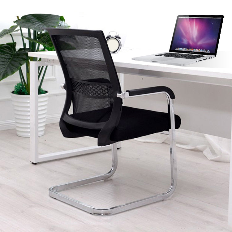 Armoiries fixes Mid Back Office Chaid Home No Wheels Mesh Hid Desk Chair