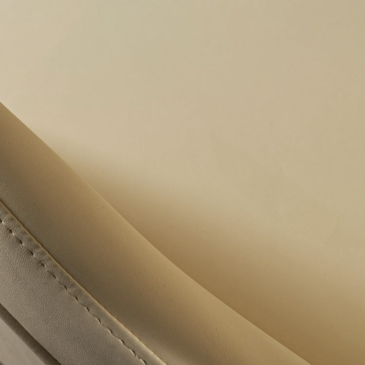 Chaise de chaise pivotante en cuir sans bras contemporain chaise de bureau réglable tufted