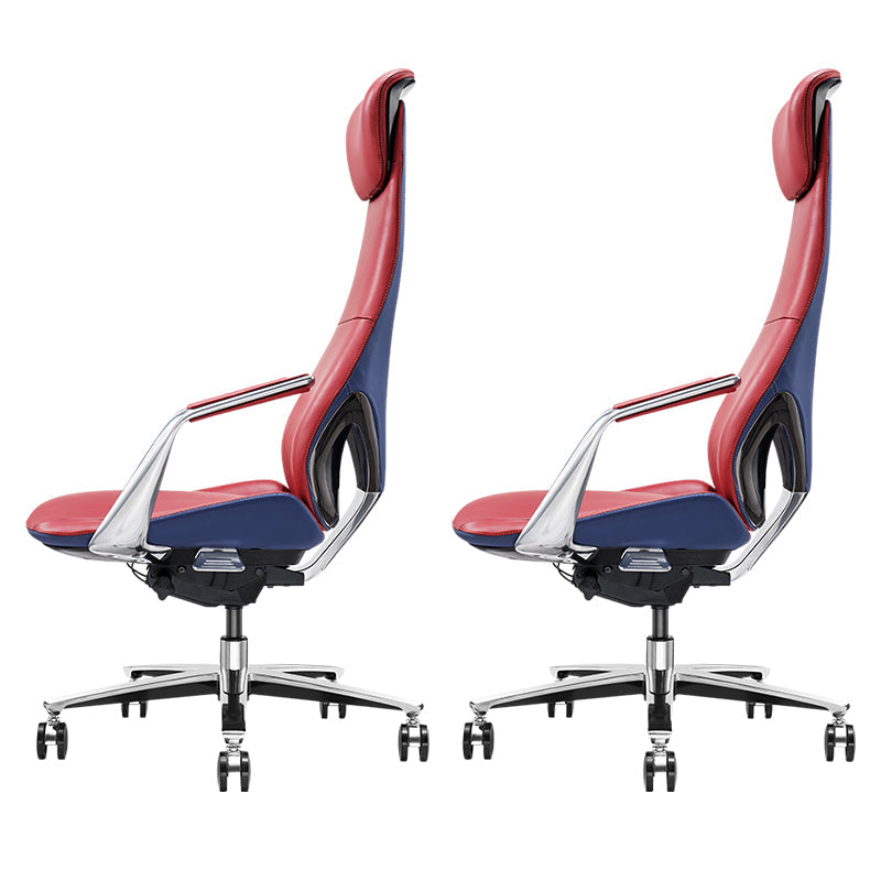 Moderner Bürostuhl Leder Neigungsmechanismus ohne belastende ergonomische Stuhl mit Rädern