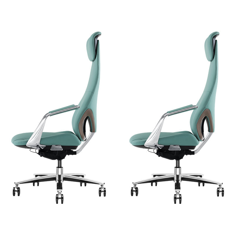 Moderner Bürostuhl Leder Neigungsmechanismus ohne belastende ergonomische Stuhl mit Rädern