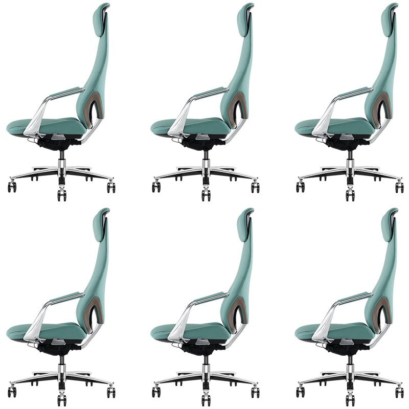 Moderner Bürostuhl Leder Neigungsmechanismus ohne belastende ergonomische Stuhl mit Rädern