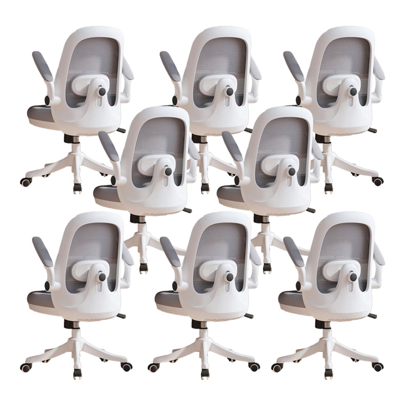 Chaise pivotante moderne chaise de back office en mailles réglables avec roues