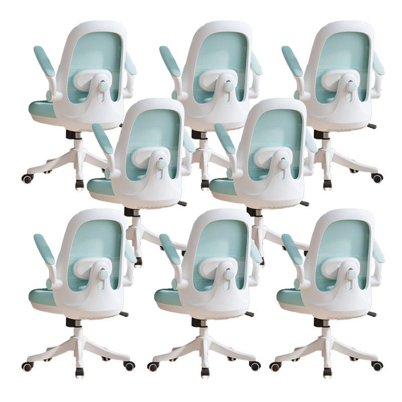 Chaise pivotante moderne chaise de back office en mailles réglables avec roues