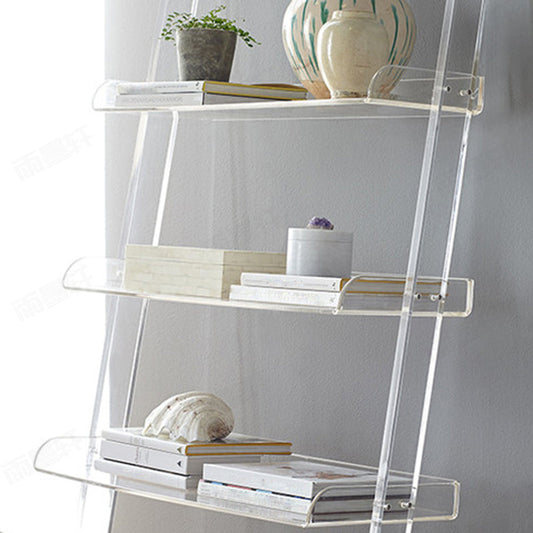 Eigentijdse open back boekenplank acryl ladder boekenkast met planken