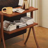 Bibliothèque horizontale de style moderne ouvre à l'arrière avec 2 étagères