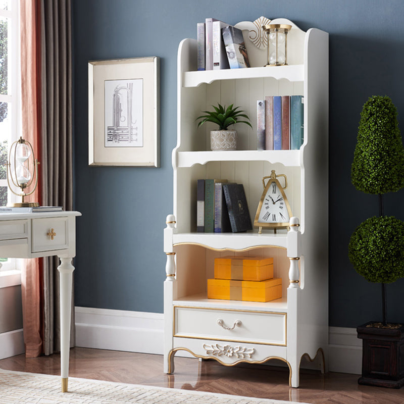 Bibliothèque en bois contemporaine Standard fermé à l'arrière avec étagères