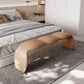 Glam Rectangle Seating Bench Cushioned Backless Bedroom Bench Clearhalo 'Benches' 'Chairs & Seating' 'furn' 'furn_benches' 'Furniture' 'Living Room Furniture' 7218177