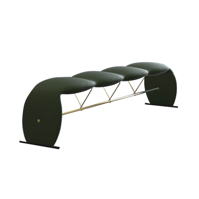 Glam Rectangle Seating Bench Cushioned Backless Bedroom Bench Clearhalo 'Benches' 'Chairs & Seating' 'furn' 'furn_benches' 'Furniture' 'Living Room Furniture' 7218181