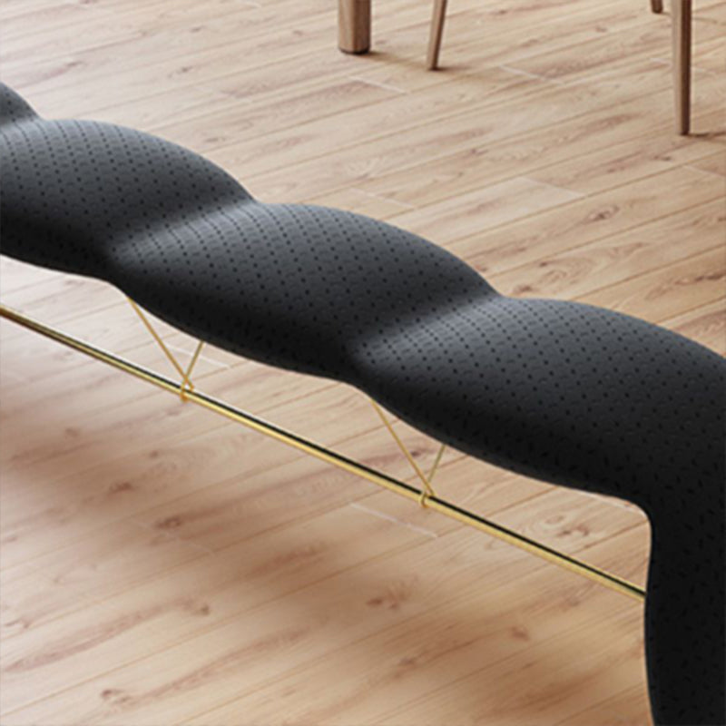 Glam Rectangle Seating Bench Cushioned Backless Bedroom Bench Clearhalo 'Benches' 'Chairs & Seating' 'furn' 'furn_benches' 'Furniture' 'Living Room Furniture' 7218185