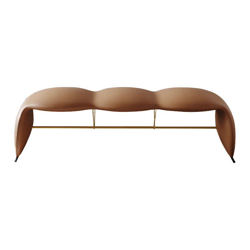 Glam Rectangle Seating Bench Cushioned Backless Bedroom Bench Clearhalo 'Benches' 'Chairs & Seating' 'furn' 'furn_benches' 'Furniture' 'Living Room Furniture' 7218187