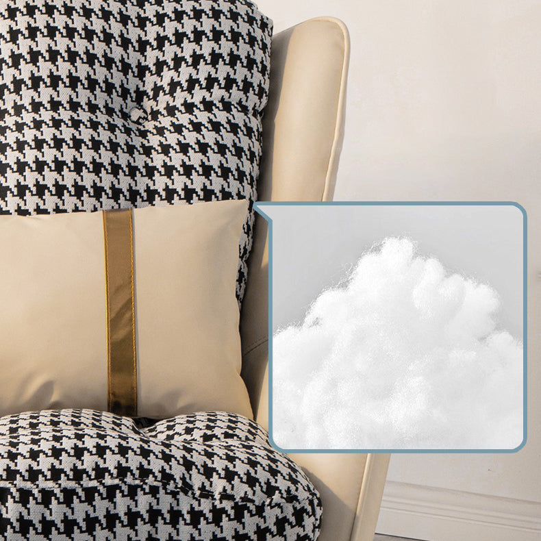 Chaise à bascule intérieure de style glam chaise à bascule canapé avec ottoman