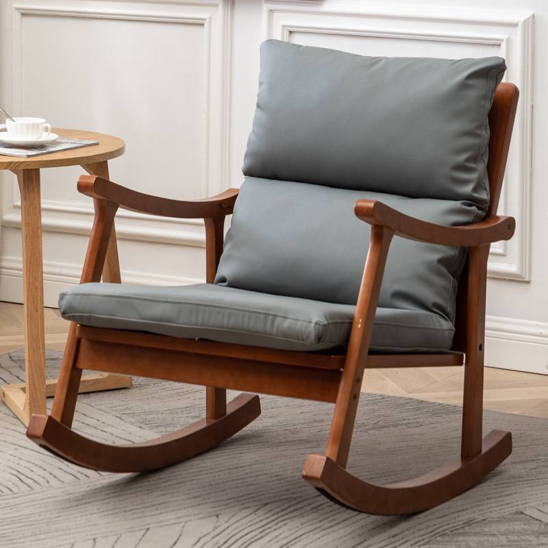 Chaise à bascule du canapé moderne du milieu du siècle chaise à bascule paresseuse pour la maison