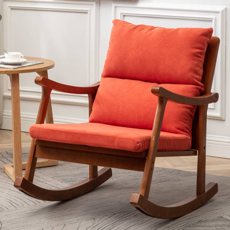 Chaise à bascule du canapé moderne du milieu du siècle chaise à bascule paresseuse pour la maison