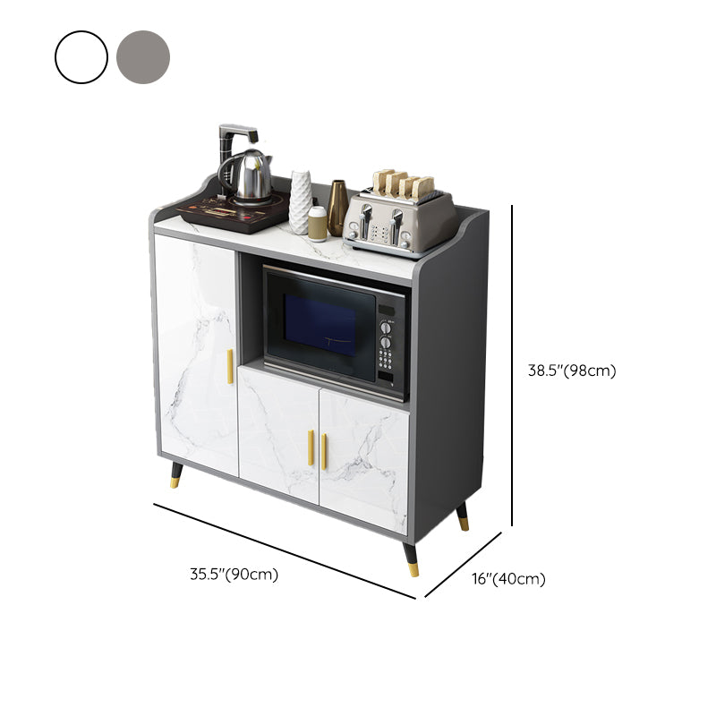 Server da pranzo per la casa in pietra in pietra in finto legno in legno con armadi