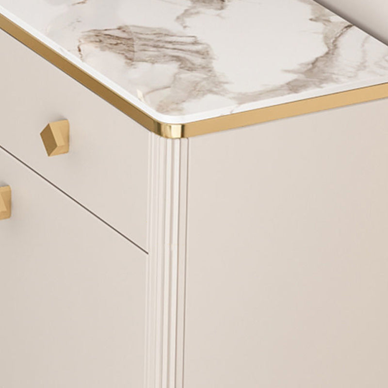 Porte di vetro contemporanee Display mobile per gambe legno per soggiorno