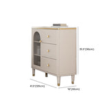 Porte di vetro contemporanee Display mobile per gambe legno per soggiorno